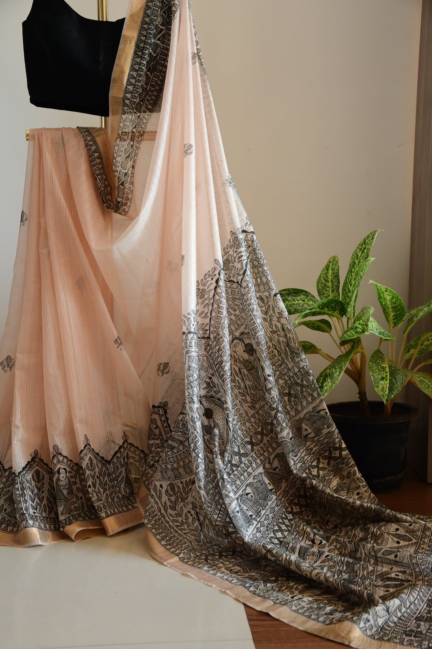 VEDIKA-Handpainted Madhubani Kota Saree