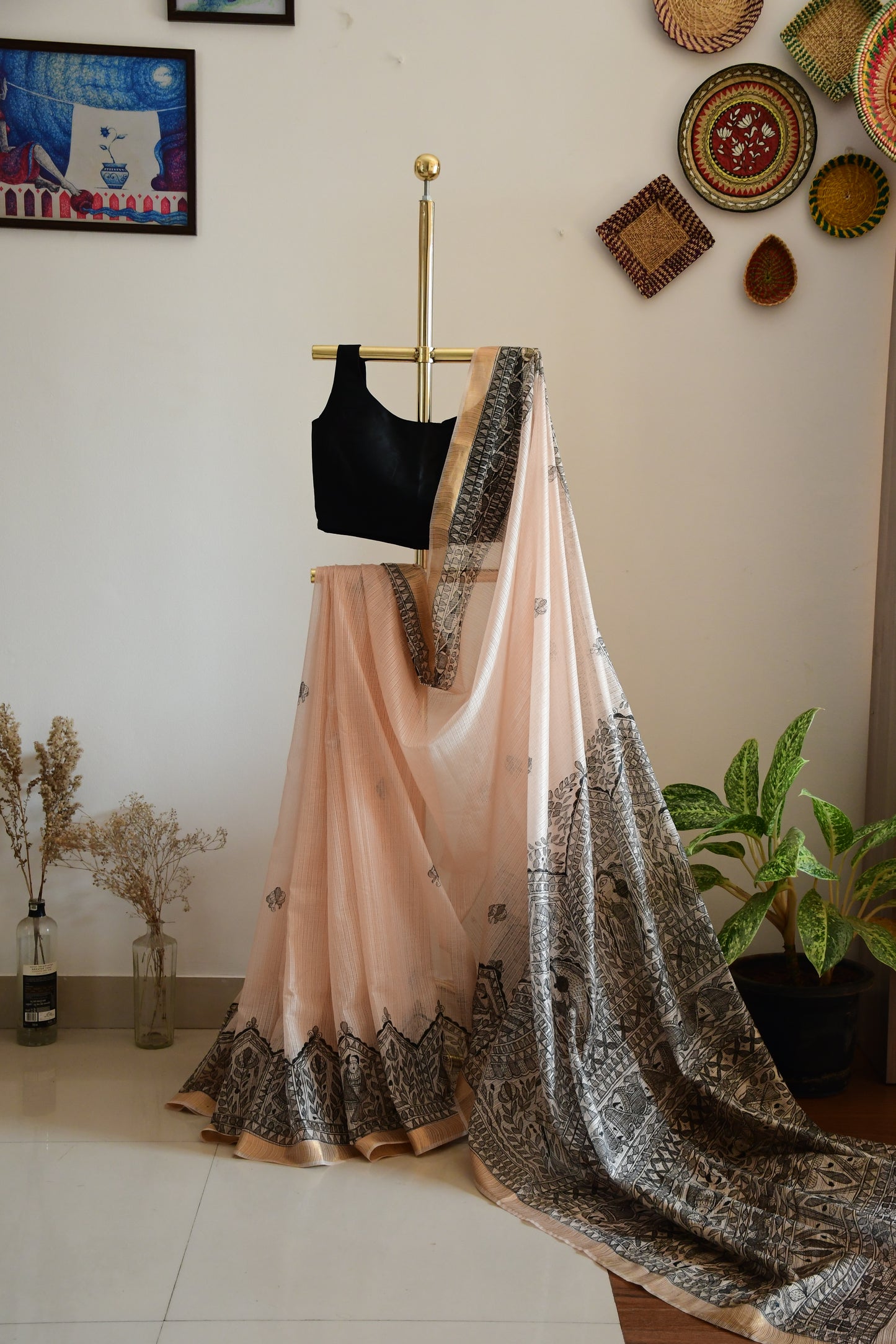 VEDIKA-Handpainted Madhubani Kota Saree
