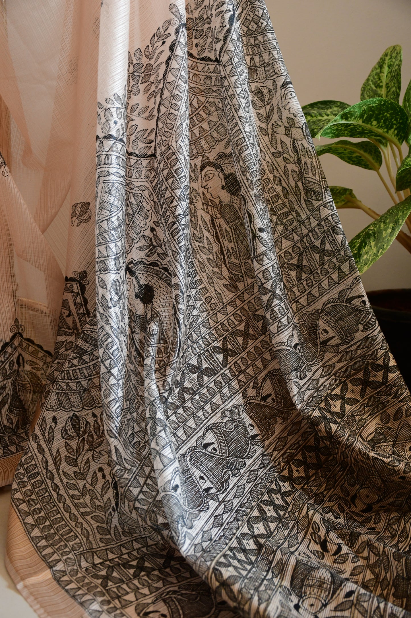 VEDIKA-Handpainted Madhubani Kota Saree